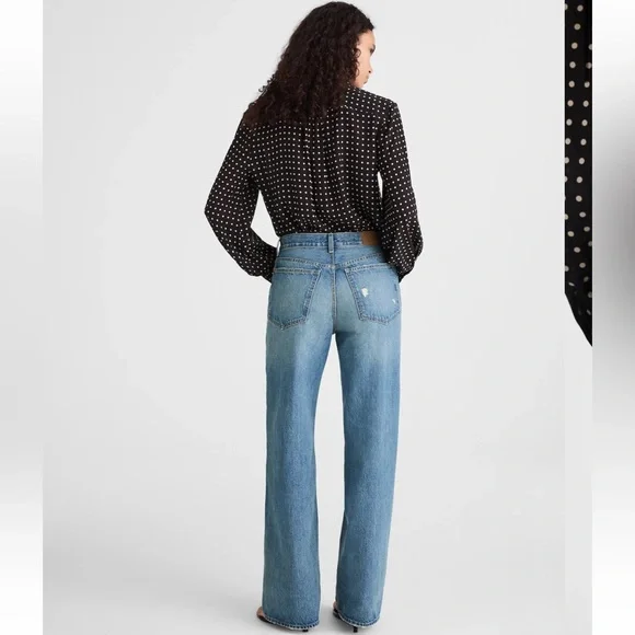 Madewell The Tall Low-Slung Baggy Jean women’s size 30T 30 tall NWT - Picture 4 of 5